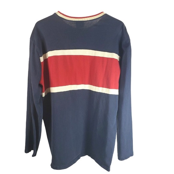 Polo Jeans Co Vintage Mens Shirt Oversized Large Spell Out Long Sleeve Flaws - Picture 3 of 10